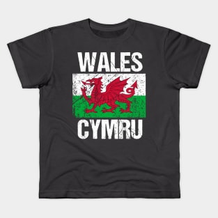 Wales - Welsh Flag - Cymru Kids T-Shirt